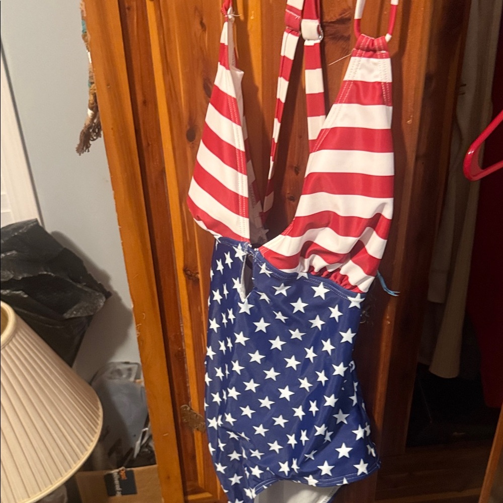 Patriotic Stars and Stripes Swimsuit